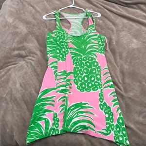 Lilly Pulitzer racerback pineapple dress